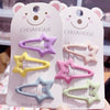 B18 five-pointed star hairpin set of 3 mixed colors