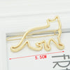 Light board cat-shaped gold 23 / individually bagged frog clips