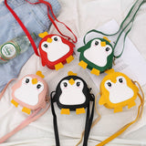 Children's Shoulder Messenger Bag New Little Penguin Korean Style Fashion Girls Coin Purse Baby Cartoon Cute Accessories Bag