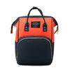 Orange with blue