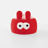 Empty hat with red ears and big eyes
