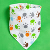 Footprint triangle scarf