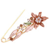 Big brooch coffee lily