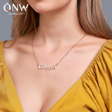 Cross-border Hot Sale Personalized Baby girl English Alphabet Necklace Simple Ladies Clavicle Chain New Arrival Accessories