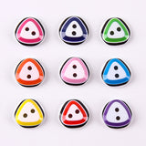 Resin color triangle children's clothing fashion button children's baby shirt coat sweater button DIY rainbow button