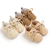 Spring and autumn 0-1 year old baby toddler shoes soft bottom baby shoes lace up casual shoes