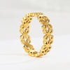 Golden four-leaf clover cutout / number 5