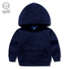 Royal blue solid color hoodie / 90cm