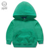Green solid hoodie / 90cm