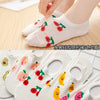 Fruit invisible socks with 5 colors / 5 pairs of bags