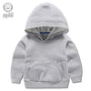 Gray solid hoodie / 90cm