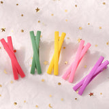 Fashion simple cross clip color girl duckbill clip side clip girl baby princess broken hair clip factory direct sale