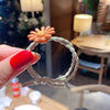 Orange daisy hair ties