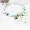 Ice cracked light blue