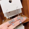 Platinum earhooks with diamonds