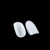 Milky white long oval