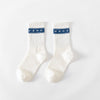 Horizontal bar letter socks / one size fits all