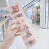 Korean pink rabbit set of 6