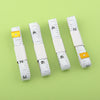 Black letter tape measure on white background