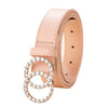 Pink 8 buckle rhinestones / 90cm-115cm