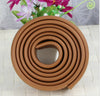 Dark wood color / 80mm wide * 08m thick * 2 meters long with 4 meters of double-sided tape