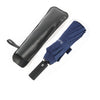 With leather case - blue