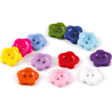 Resin color plum blossom children's shirt button candy color children's clothing baby flower sweater button DIY button