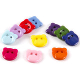 Resin color bear children's shirt button colorful children's clothing baby bear head sweater button DIY handmade button