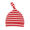 Red and white stripes / one size fits all 0-6 months