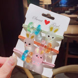 Korean version of children's head rope cute cartoon tie hair headdress little girl hair ring girl hair rope baby rubber band