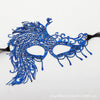 Double ribbon blue - big peacock / one size fits all