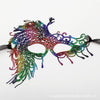 Double ribbon colorful - big peacock / one size fits all