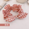 1#pink plaid-bowknot headband
