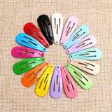 Korean version of the mini 3CM color children's bb clip paint hairpin water drop clip baby side clip macaron color bangs clip