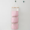 Three-layer hanging bag pink dots