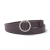 Brown round buckle / 105cm
