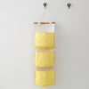 Three-layer hanging bag yellow dots