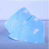 White cloud on blue background