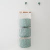 Three-layer hanging bag green dots