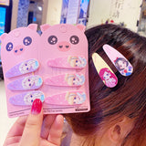 Frozen with the same children's hairpin baby bb clip printing girl three-dimensional hair accessories set net red jewelry wholesale