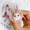 Rough flash bracket - no. 1 white rabbit - pink