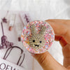 Rough flash bracket - no. 3 round face rabbit - pink