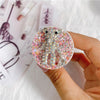 Rough flash bracket - no. 9 water drop bear - pink