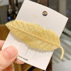 6# yellow gold line leaves - without jam