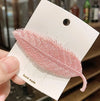1#deep pink gold thread leaves-without jam