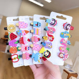 Super cute cream ice cream children's hairpin girl baby does not hurt hair duckbill clip small clip hairpin hair accessories
