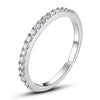 Single row ring (platinum gold) / adjustable opening