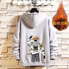 Fleece zipper sweatshirt luffy gray / s