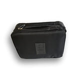 SYGA Travel Cosmetic Bag Plain Multifunction Portable Bag Cosmetic Makeup Pouch Case (Black)