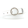 White-silver buckle / length 105 width 2.3
